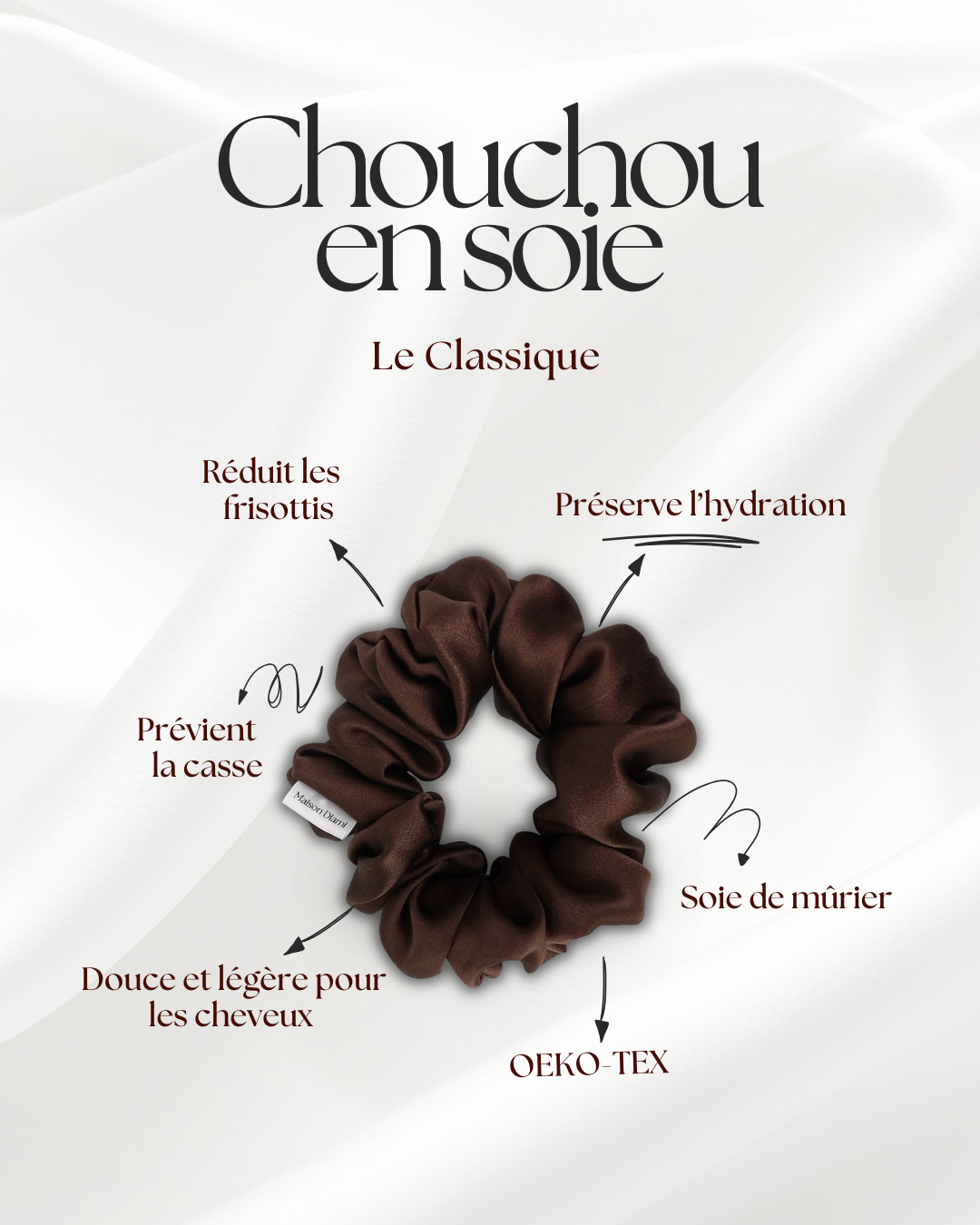 Chouchou en Soie 22 momme - Le Classique